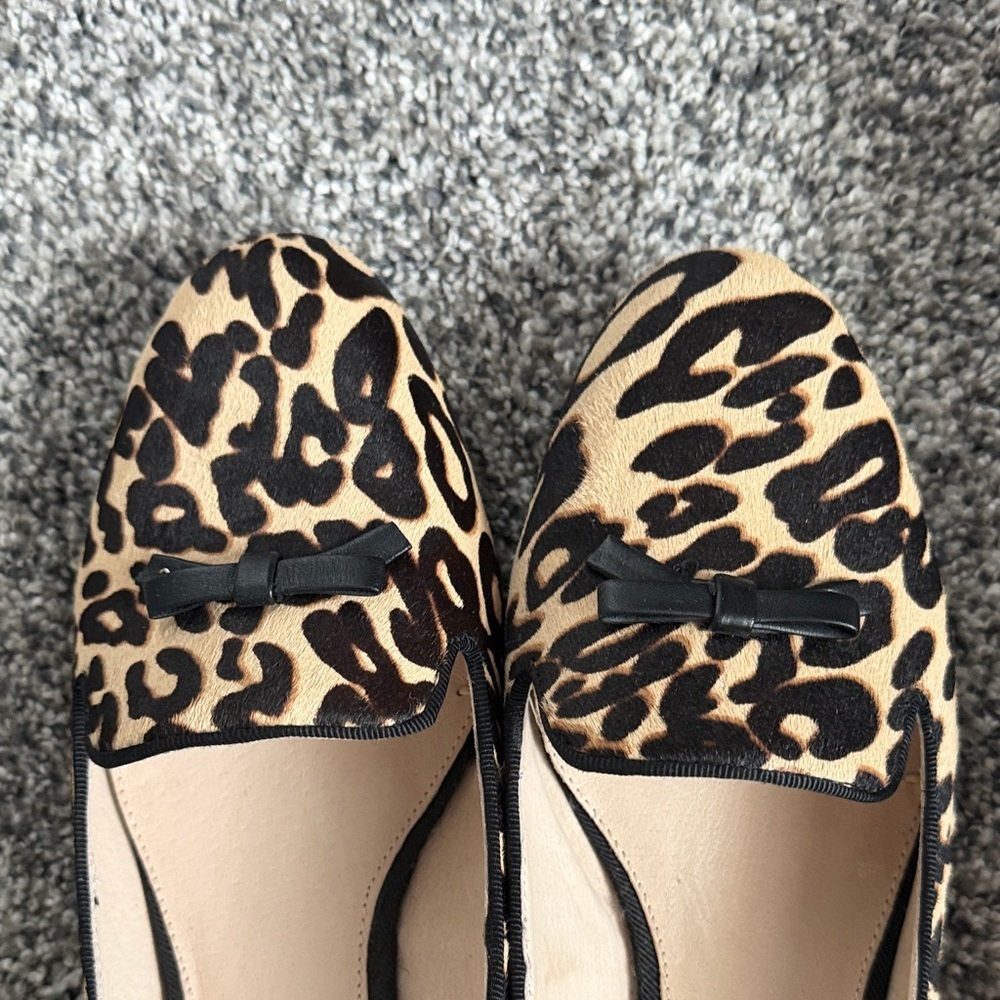 Louise et Cie calf hair leopard loafers - Picture 3 of 5